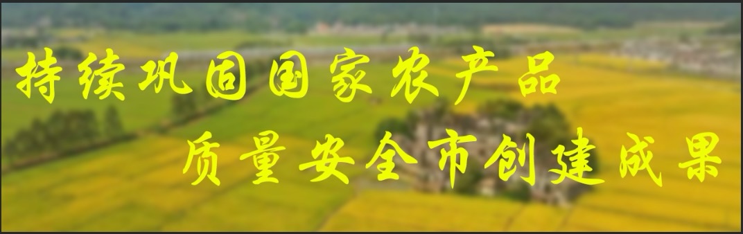 持續(xù)鞏固國(guó)家農(nóng)產(chǎn)品質(zhì)量安全市創(chuàng)建成果 持續(xù)鞏固國(guó)家農(nóng)產(chǎn)品質(zhì)量安全市創(chuàng)建成果